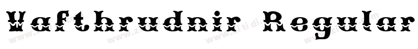 Vafthrudnir Regular字体转换